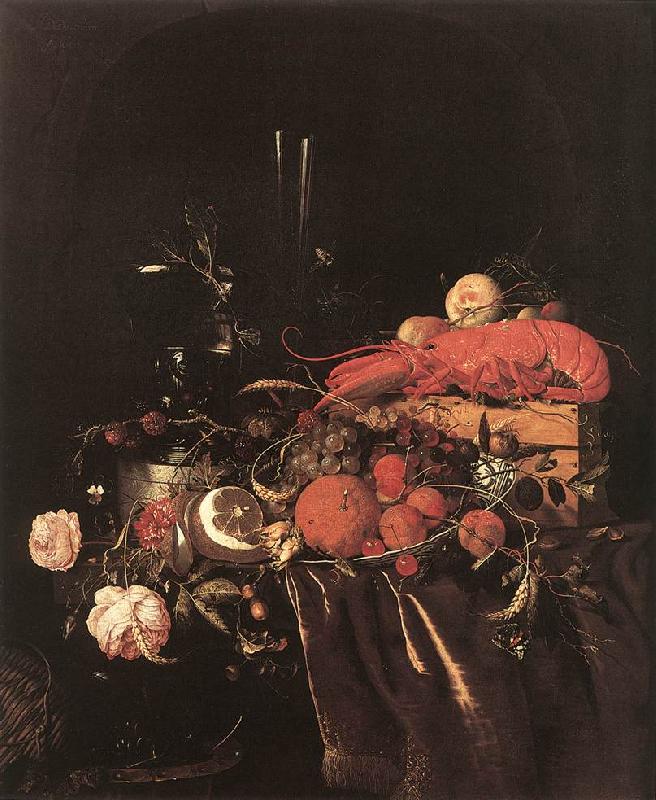  Still-Life with Fruit Flowers, Glasses